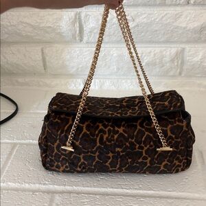 Leopard Print Chain purse J.Crew nwt